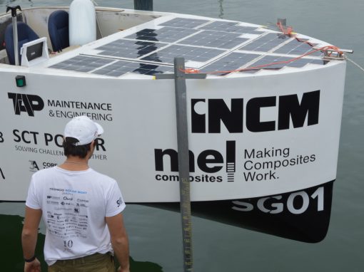 MEL Composites Delivers Advanced Hull Infusion for Técnico Solar Boat’s Hydrogen-Powered São Gabriel 01